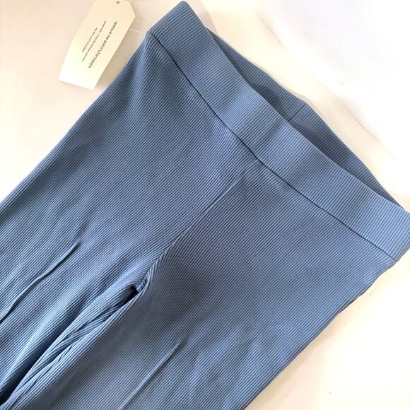 DONNI. X FREE PEOPLE NWT The Rib Kick Flare Pants in Light Blue Size XS - Picture 6 of 11